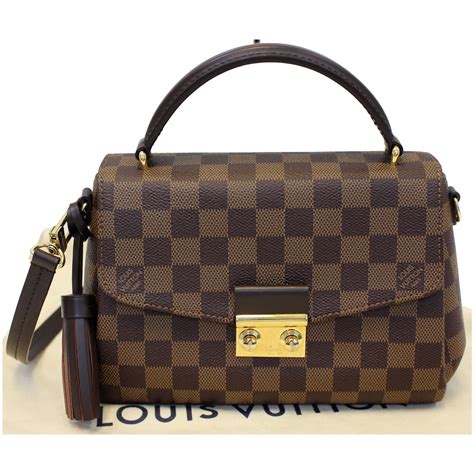 louis vuitton croisette damier ebene canvas cross body bag|damier ebene crossbody.